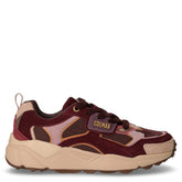 Garner fate 134 sneaker in pelle scamosciata e tessuto marrone e rosa | Boscaini Scarpe