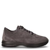 Scarpa sportiva in pelle scamosciata antracite | Boscaini Scarpe