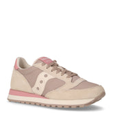 Jazz Original sneaker in tessuto e pelle beige tofu rosa | Boscaini Scarpe