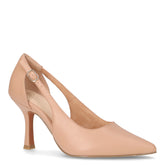 Decollete con tacco in ecopelle cappuccino | Boscaini Scarpe