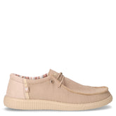 Stringata sportiva in tessuto beige | Boscaini Scarpe
