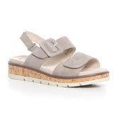 Sandalo con zeppa taupe | Boscaini Scarpe