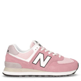 574 sneaker in pelle e tessuto rosa naturale | Boscaini Scarpe