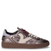 Sneaker in pelle laminata antracite | Boscaini Scarpe