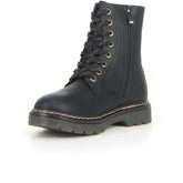 Justina 2 anfibio con zip black | Boscaini Scarpe