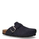 Sara ciabatta in tessuto blu | Boscaini Scarpe