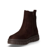 Stivaletto in tessuto scamosciato bambina marrone scuro | Boscaini Scarpe