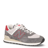 574 sneaker in pelle e tessuto grigio - NEW BALANCE | Boscaini Scarpe