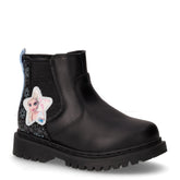Stivaletto in ecopelle e tessuto bambina nero | Boscaini Scarpe