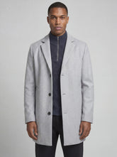 Cappotto classico in tessuto grigio chiaro | Boscaini Scarpe