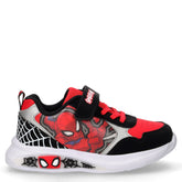 Sneaker in ecopelle e tessuto con luci bambino nero | Boscaini Scarpe