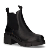 Tronchetto in ecopelle con zip nero | Boscaini Scarpe