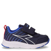 Falcon sneaker in ecopelle bambino blu corsaro bianco | Boscaini Scarpe