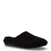 Gles ciabatta in tessuto bouclé nero | Boscaini Scarpe