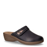 Ciabatta in ecopelle con zeppa blu | Boscaini Scarpe