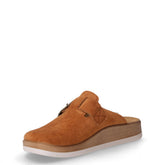 Ciabatta in ecopelle scamosciata cammello | Boscaini Scarpe
