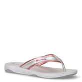 Infradito in ecopelle con fascetta a righe rosa argento | Boscaini Scarpe