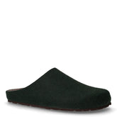 Loco ciabatta in feltro verde scuro | Boscaini Scarpe