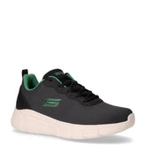 Bobs B Flex Icy Edge sneaker in tessuto ed ecopelle nero | Boscaini Scarpe