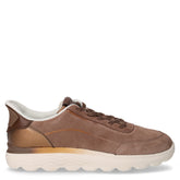 Spherica Plus sneaker in pelle ed ecopelle taupe - GEOX DONNA | Boscaini Scarpe
