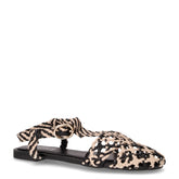 Slingback in gomma intrecciato bicolore nero beige | Boscaini Scarpe