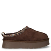 Stivaletto caldo in tessuto con platform marrone scuro - Nuovi arrivi Donna | Boscaini Scarpe