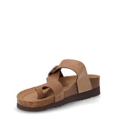 Hola ciabatta infradito in pelle taupe | Boscaini Scarpe