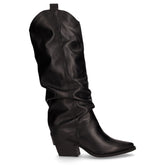 Stivale camperos con tacco in pelle nero - Stivali Donna | Boscaini Scarpe