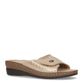 Ciabatta con zeppa beige - Comfort Donna | Boscaini Scarpe