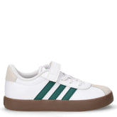 Sneakers basse in ecopelle e pelle bianco verde | Boscaini Scarpe