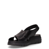 Sandalo con zeppa nero | Boscaini Scarpe