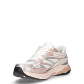 Stamina Sport sneaker slip ins in tessuto ed ecopelle bianco argento rosa | Boscaini Scarpe