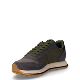 Jaki 2.0 Bicolor sneaker in tessuto e pelle grigio scuro verde | Boscaini Scarpe