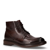 Stivaletto stringato in pelle castagno | Boscaini Scarpe
