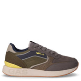 Douglas sneaker in tessuto ed ecopelle militare grigio | Boscaini Scarpe