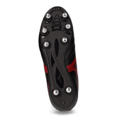 Monarcida Neo III Select scarpa da calcio in ecopelle nero rosso | Boscaini Scarpe