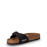 Madrid ciabatta in pelle leopardato nero | Boscaini Scarpe