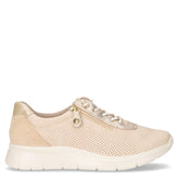 Sneaker in pelle ed ecopelle sabbia | Boscaini Scarpe