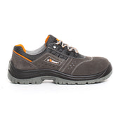 Rotational S1P SRC scarpa antinfortunistica in pelle antracite arancione | Boscaini Scarpe