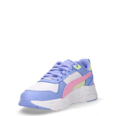 Trinity 2 sneaker in tessuto e ecopelle ragazza bianco rosa lavanda | Boscaini Scarpe