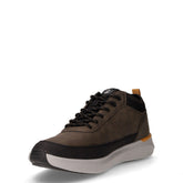 Neil sneaker in ecopelle e tessuto verde nero | Boscaini Scarpe