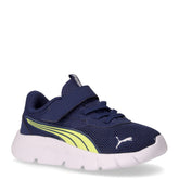Flexfocus Modern sneaker in tessuto ed ecopelle bambino blu persiano giallo | Boscaini Scarpe