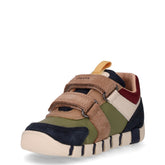 Iupido sneaker da bambino in pelle scamosciata . blu verde | Boscaini Scarpe
