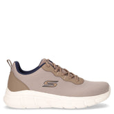Bobs B Flex Icy Edge sneaker in tessuto ed ecopelle taupe - Sneakers Uomo | Boscaini Scarpe