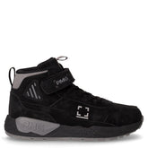Polacchino sportivo in ecopelle bambino nero | Boscaini Scarpe