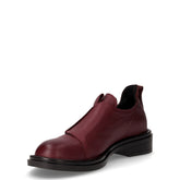Mocassino in pelle con elastico bordeaux | Boscaini Scarpe