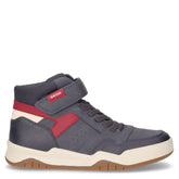 Perth sneaker in ecopelle bambino navy rosso - GEOX BAMBINO | Boscaini Scarpe