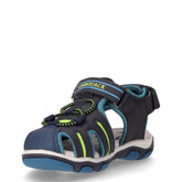 Sam sandalo in ecopelle bambino blu navy petrolio | Boscaini Scarpe