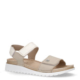 Sandalo in pelle con strappi ghiaccio | Boscaini Scarpe