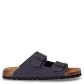 Bobo ciabatta in ecopelle blu | Boscaini Scarpe